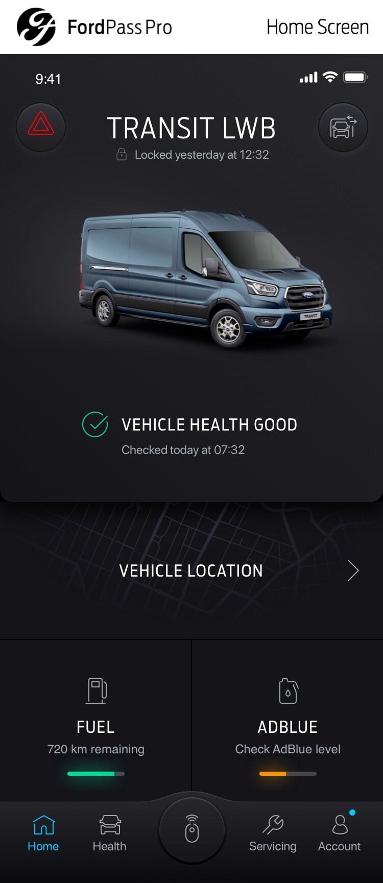 FordPass Pro - Homepage (with Footer)